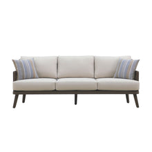 Load image into Gallery viewer, Genova - Patio Sofa With Two Accent Pillows - Gray
