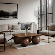 Load image into Gallery viewer, Fitch - Oak Veneer Coffee Table - 4 Legs
