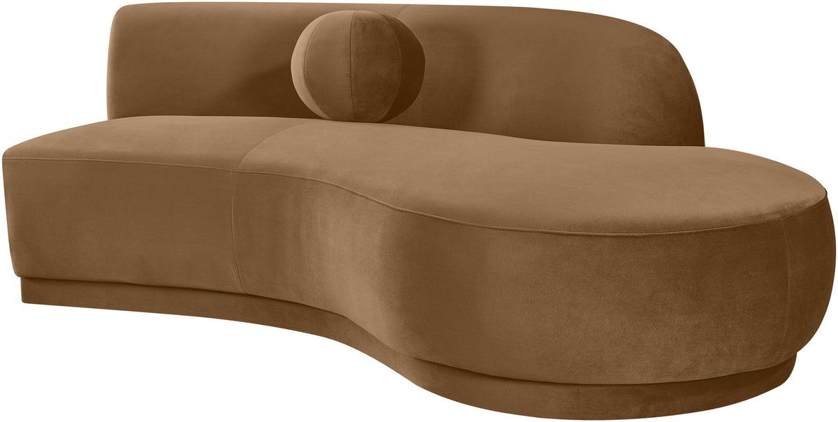 Avra - 86" Velvet Performance Fabric Upholstered Sofa