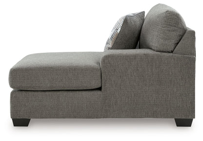 Clarington - RAF Corner Chaise - Greystone