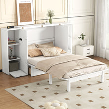Load image into Gallery viewer, Murphy Bed With Shelves, Drawers And USB Ports
