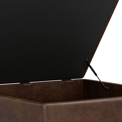 Owen - Multifunctional Square Coffee Table Storage Ottoman - Ego Home Furniture