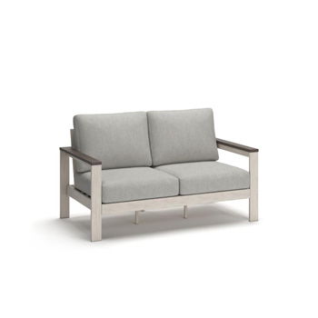 Vista Highlands - Loveseat With Cushion - Brown / White - Ego Home Furniture