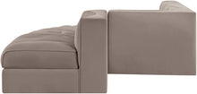 Load image into Gallery viewer, Rummi - Rounded Velvet Performance Fabric Upholstered 5 Piece Modular Sectional
