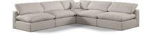 Load image into Gallery viewer, Comfy - 5 Piece Linen Modular Corner Armless Sectional
