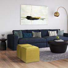 Load image into Gallery viewer, Rockwood - Upholstered Cube Storage Ottoman With Tray
