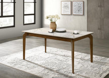 Load image into Gallery viewer, D124 - Rectangular Dining Table - Dark Walnut / Porcelain White
