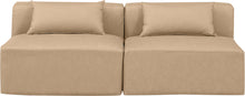 Load image into Gallery viewer, Cube - Modular 2 Piece Armless Sofa - Tan
