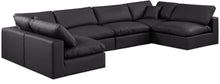 Load image into Gallery viewer, Comfy - 6 Piece Faux Leather Modular Armless Sectional
