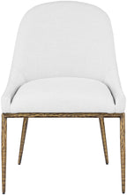 Load image into Gallery viewer, Ferro - Upholstered Dining Side Chair With Brushed Gold Legs
