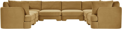 Hammond - Velvet Performance Fabric Upholstered 8 Piece U-Shaped Sectional