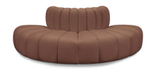 Load image into Gallery viewer, Arc - Faux Leather 4 Piece Modular Sofa
