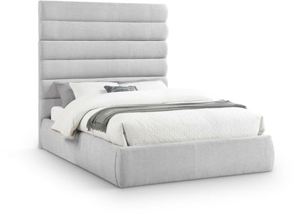 Adam - Linen Fabric Bed With 70.5" Headboard