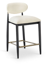 Load image into Gallery viewer, Riccio - Stool - Black And Gold Frame
