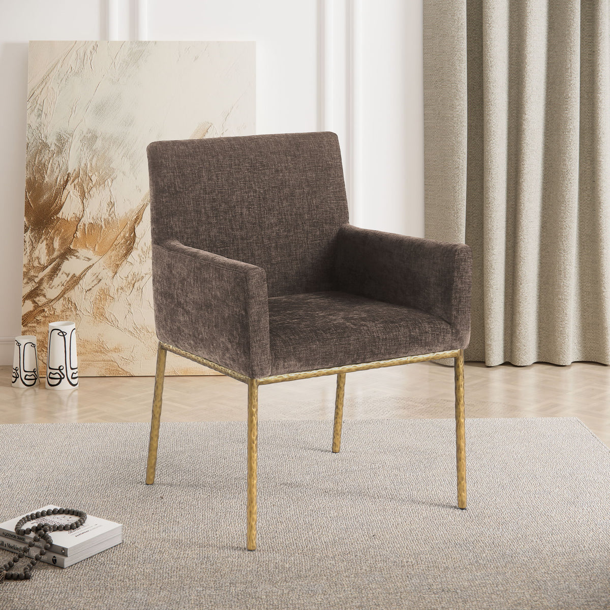 Reeves - Dining Chair With Gold Legs (Set of 2)