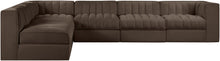 Load image into Gallery viewer, Rummi - Velvet Performance Fabric Upholstered 6 Piece Modular Sectional
