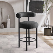 Load image into Gallery viewer, Bordeaux - Stool With Black Legs (Set of 2)
