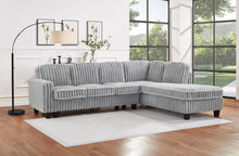 Load image into Gallery viewer, U321 - Corduroy 2 Piece Sectional - Gray
