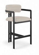 Load image into Gallery viewer, Aurum - Vegan Leather Upholstered Counter Stool - Taupe
