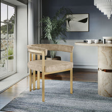 Load image into Gallery viewer, Marcello - Dining Chair With Brushed Gold Iron Frame (Set of 2) - Beige

