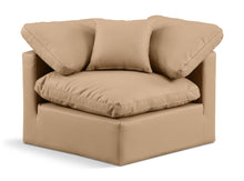 Load image into Gallery viewer, Indulge - Faux Leather Corner Chair - Tan
