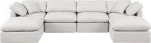 Load image into Gallery viewer, Indulge - Faux Leather 6 Piece Modular Double Chaise Sectional
