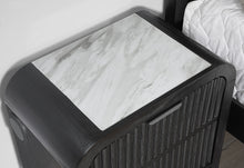 Load image into Gallery viewer, Beckett - Nightstand With LED, Cooler And Speaker - Black / White
