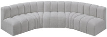 Load image into Gallery viewer, Arc - Boucle Fabric 5 Piece U-Shaped Modular Sofa

