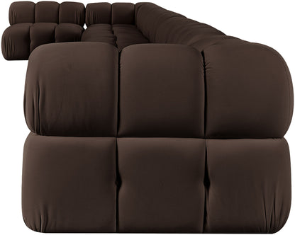 Orin - Velvet Performance Fabric Upholstered 8 Piece L-Shaped Sectional