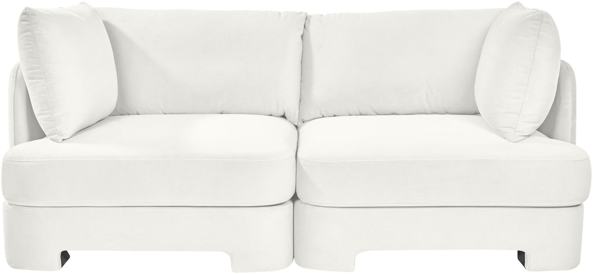 Hammond - Velvet Performance Fabric Upholstered 2 Piece Loveseat