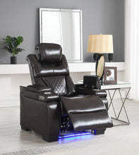 Load image into Gallery viewer, U104 - Power Reclining Chair - Dark Brown

