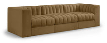 Load image into Gallery viewer, Rummi - Velvet Performance Fabric Upholstered 3 Piece Modular Sofa
