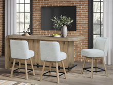 Load image into Gallery viewer, Pagosa - Counter Height Swivel Stool (Set of 2) - English Knotty Oak / Gray

