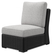 Load image into Gallery viewer, Beachcroft - Armless Chair With Cushion - Black / Light Gray
