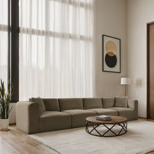 Load image into Gallery viewer, Shaggy - Fabric 4 Seat Modular Sofa
