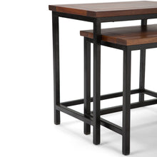 Load image into Gallery viewer, Skyler - 2 Piece Nesting Side Table - Dark Cognac Brown
