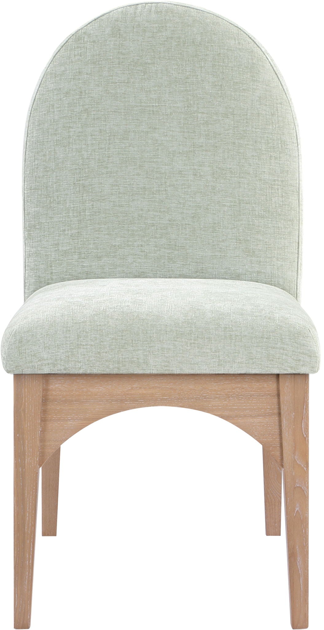Waldorf - Chenille Dining Side Chair With Natural Legs
