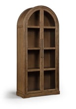 Load image into Gallery viewer, Corva - Solid Wood, Oak Veneer And Stainless Steel Storage Cabinet
