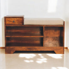 Load image into Gallery viewer, Retreat - Shoe Bench, 1 Drawer - Chestnut
