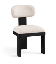 Load image into Gallery viewer, Timbra - Linen Textured Fabric Upholstered Dining Chair (Set of 2) - Black Base
