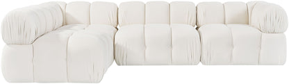 Orin - Fabric Velvet 4 Piece Modular Sectional
