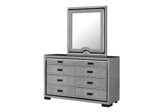 Isabella - Mirror With LED - Gray