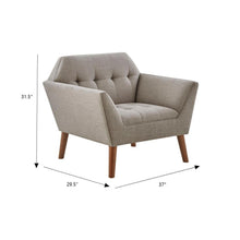 Load image into Gallery viewer, Modern Lounge Chair With Button Tufting
