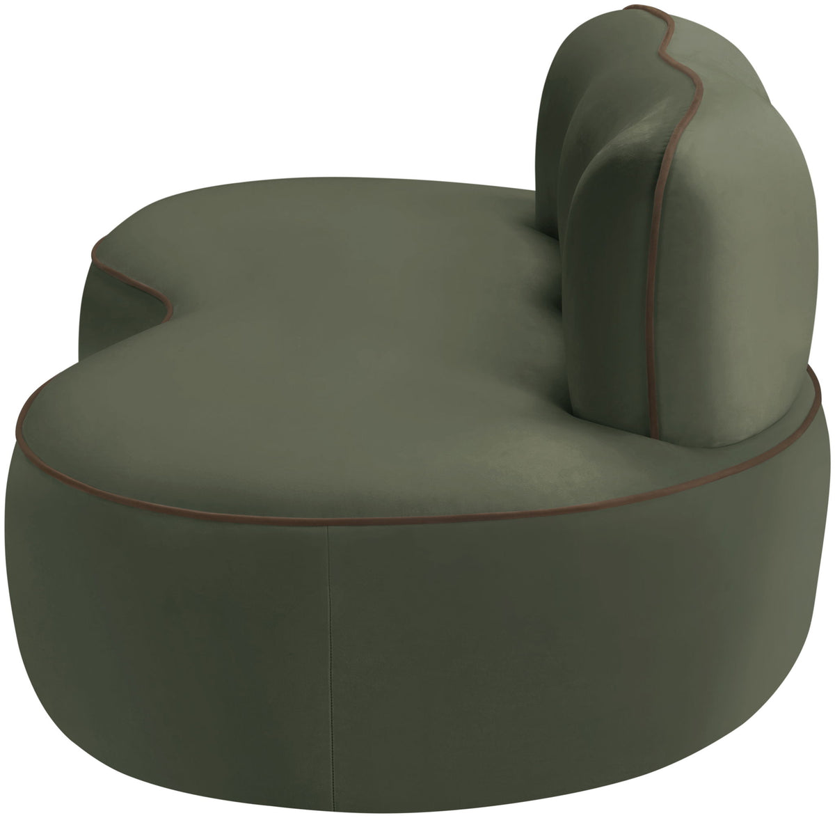 Swerve - Velvet 77" Upholstered Loveseat