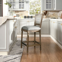 Load image into Gallery viewer, Triomphe - Rattan Wicker High Back Armless Counter Bar Stool
