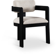 Load image into Gallery viewer, Sacha - Linen Dining Chair With Black Base (Set of 2)
