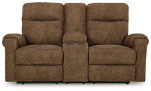 Load image into Gallery viewer, Edenwold Reclining Loveseat with Console image
