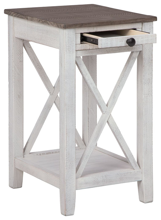 Adalane - Accent Table - White / Gray