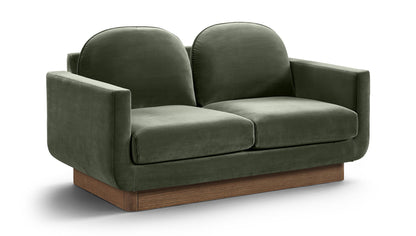 Diviento - Velvet Performance Fabric Upholstered Loveseat
