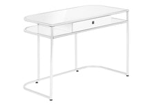 Load image into Gallery viewer, Computer Desk For Home Office, Laptop, Storage Drawers, Contemporary And Modern - White
